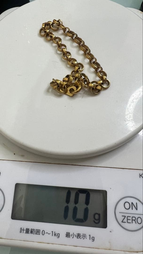 材質k18ネックレスブレスレットセットK18 N1052