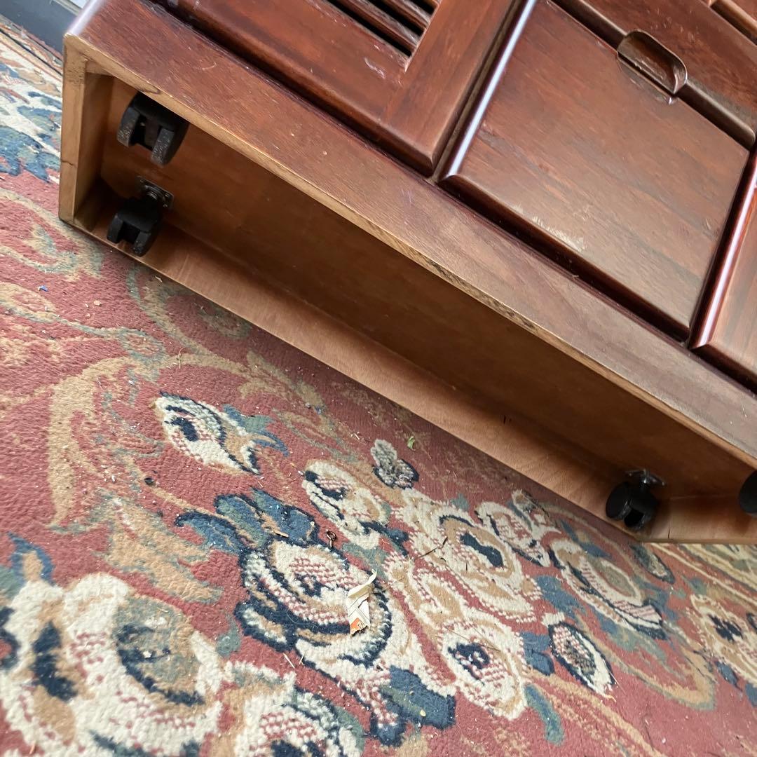 昭和レトロ 三聖 13杯多数収納 木製サイドボード 飾り棚 キッチンボード古家具