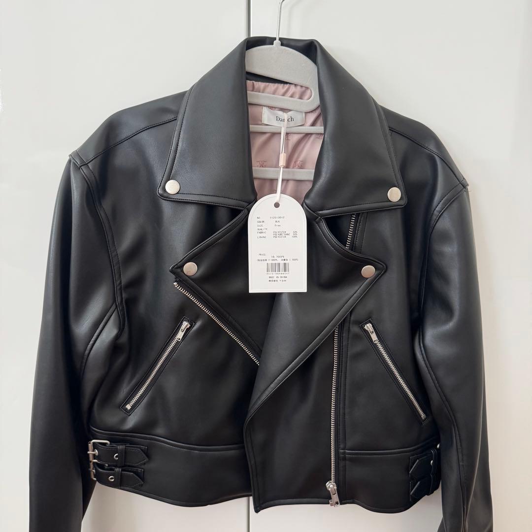 ダーリッチ Darich ダブルベルトライダースジャケット 新品タグ付き