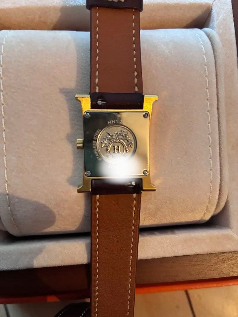 HERMES エルメス Hウォッチ 新型文字盤HH1.201ドゥブルトゥール