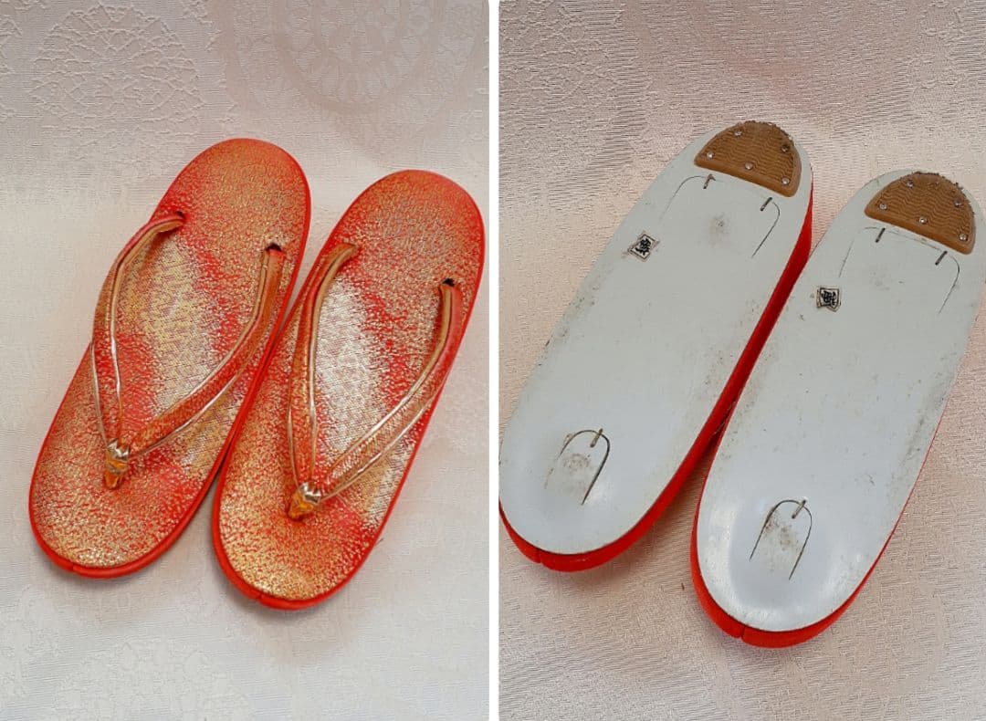 美品 七五三 7歳 着物 結び帯セット 青 12点フルセット★女の子 赤金の帯