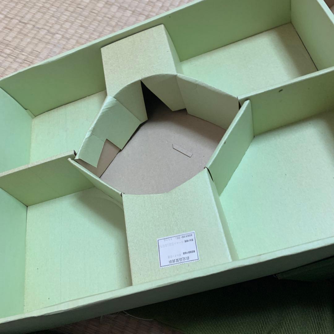 【中古】赤い花柄 蓋つき煮物椀 5個セット18-444