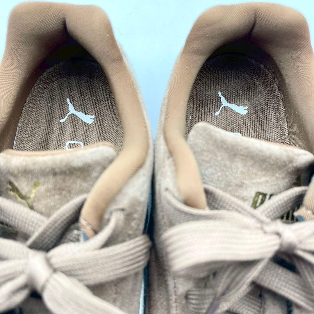 プーマ スニーカー スピードキャット 24.0cm 茶 スエード Y1491