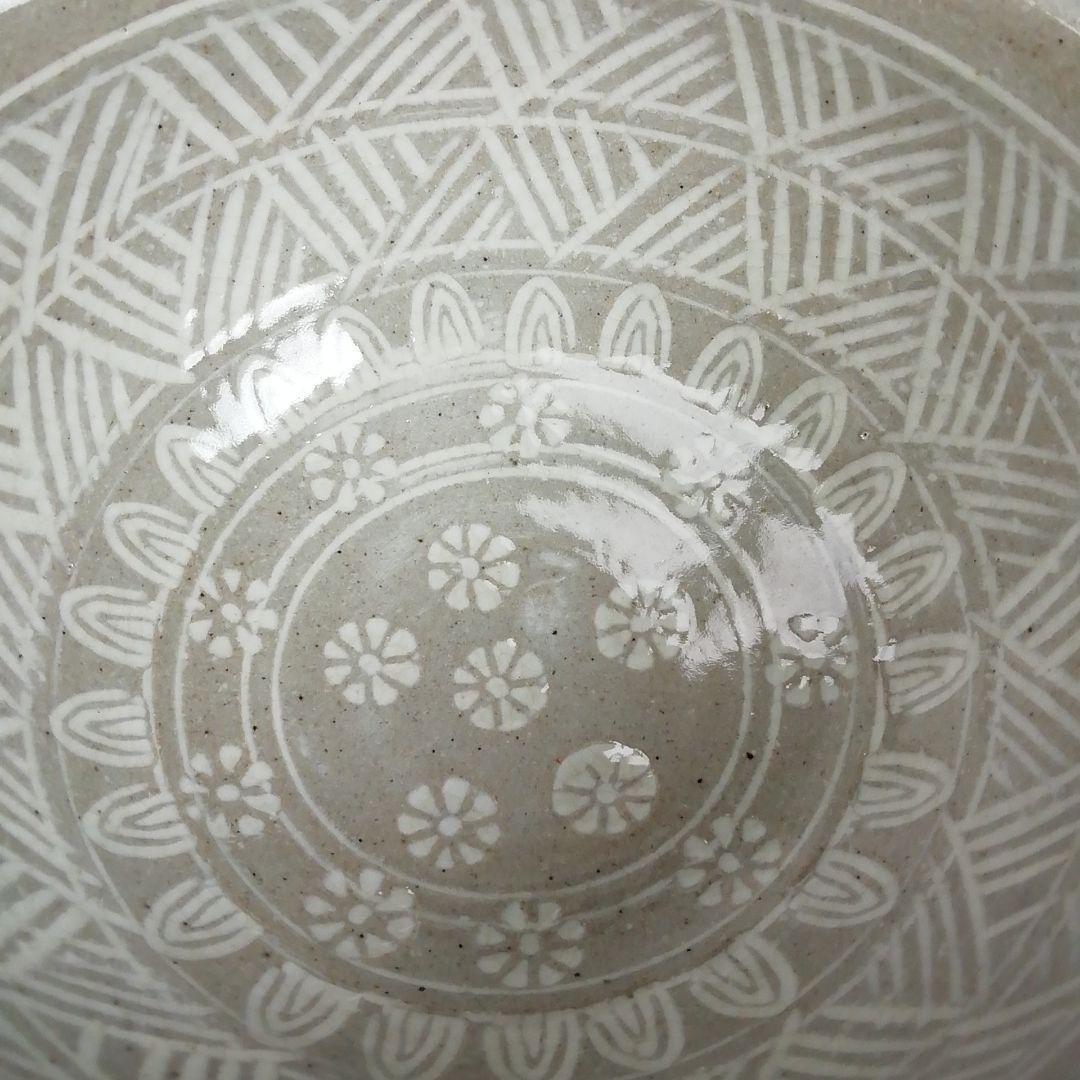 Ｔ９２０　数茶碗　十客『三島　数茶碗』『阿漕窯　翠峯 造』　共箱　茶道具