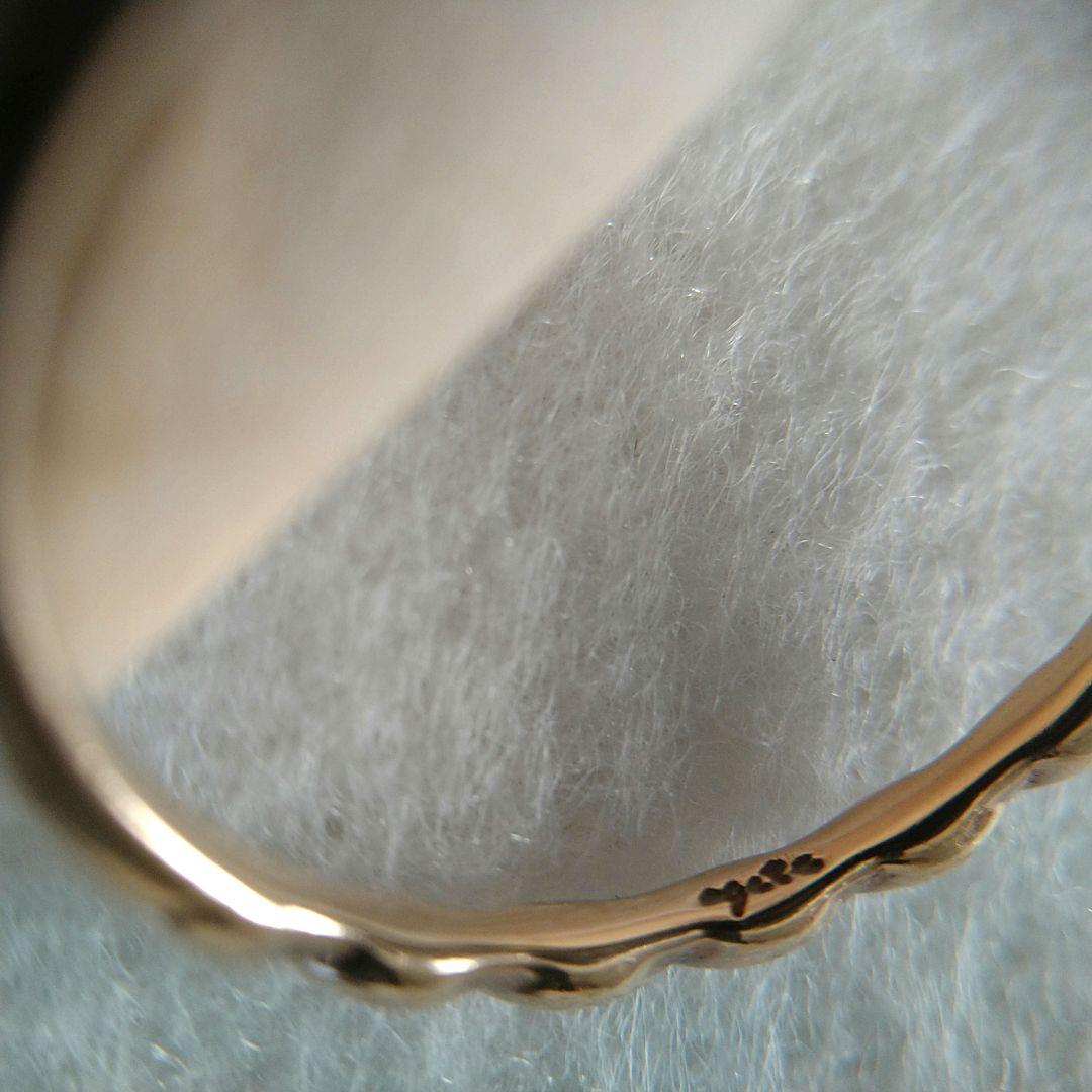 【美品】ageteアガット K5 リング 9号 シンプルリング 箱付き