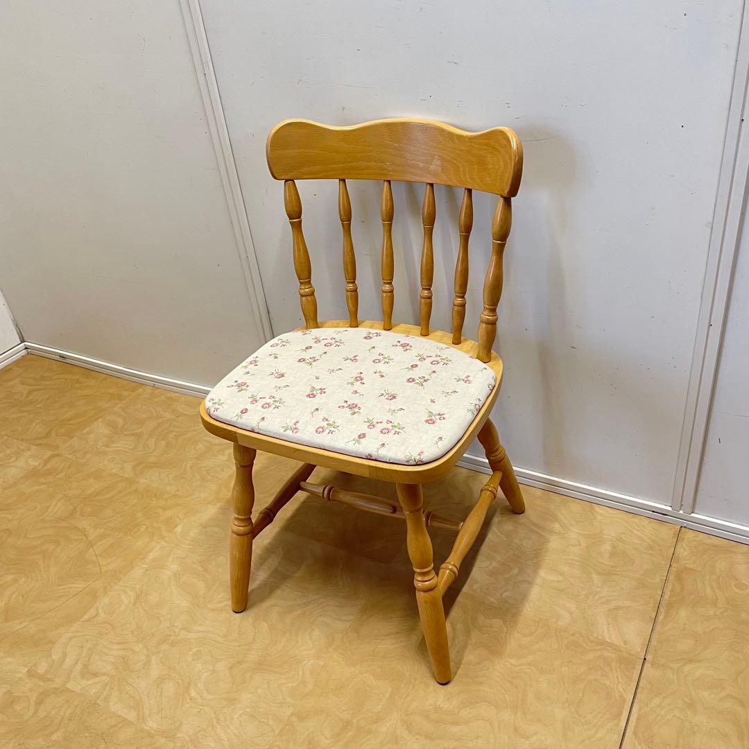 ミキモク ダイニングチェア② ウィンザーチェア 椅子 チェア 北欧スタイル 花柄