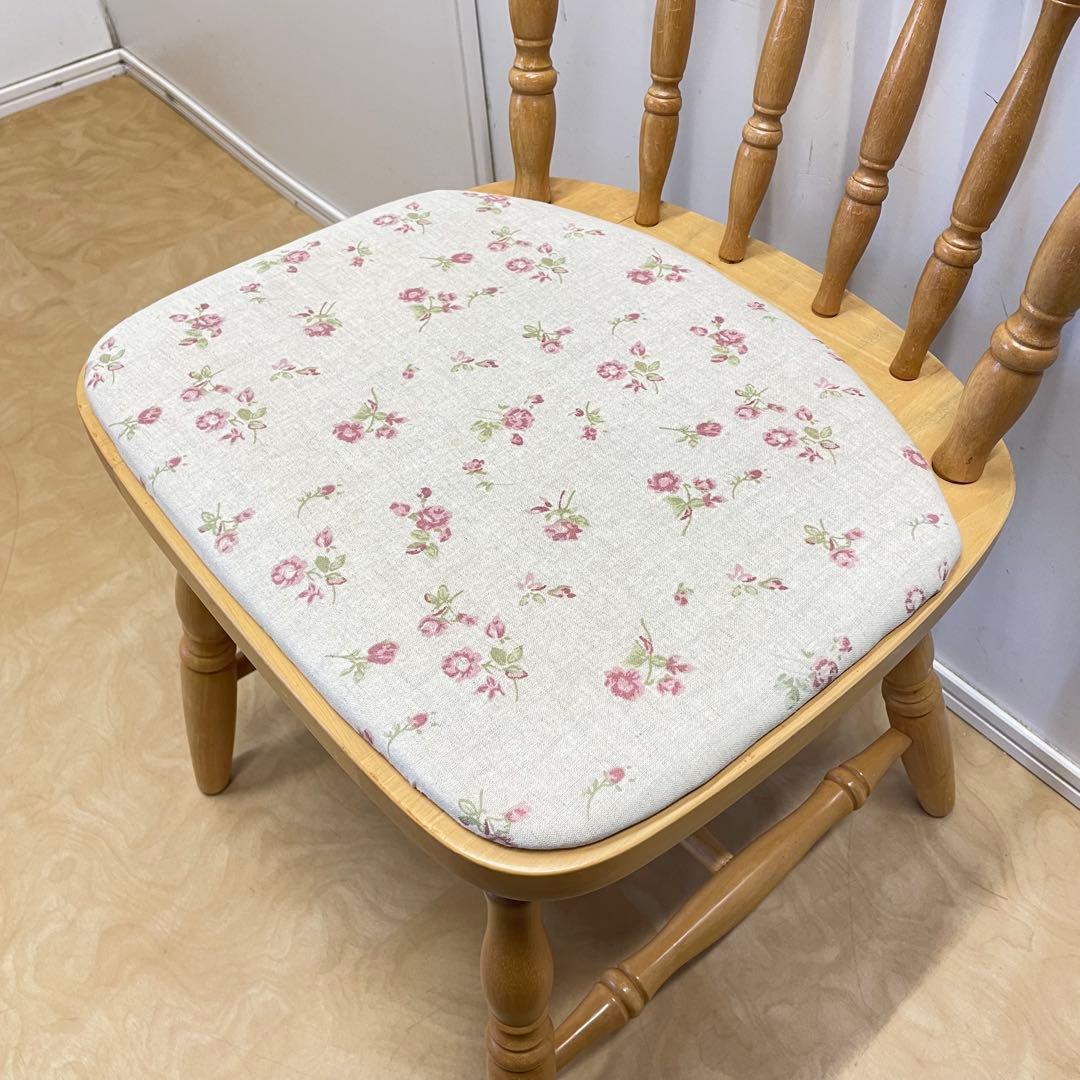 ミキモク ダイニングチェア② ウィンザーチェア 椅子 チェア 北欧スタイル 花柄