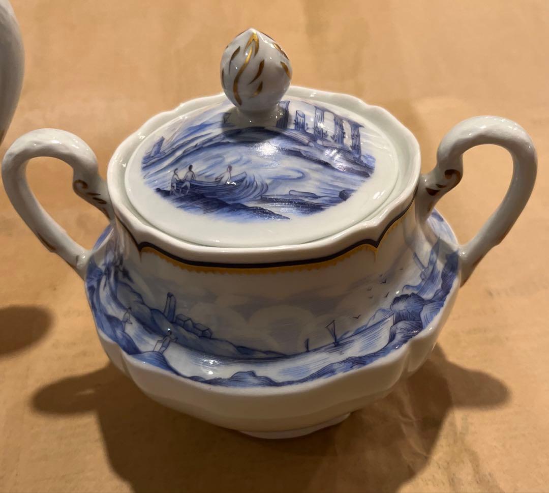 希少 アビランド リモージュ ティーポット シュガーポット クリーマー 3点