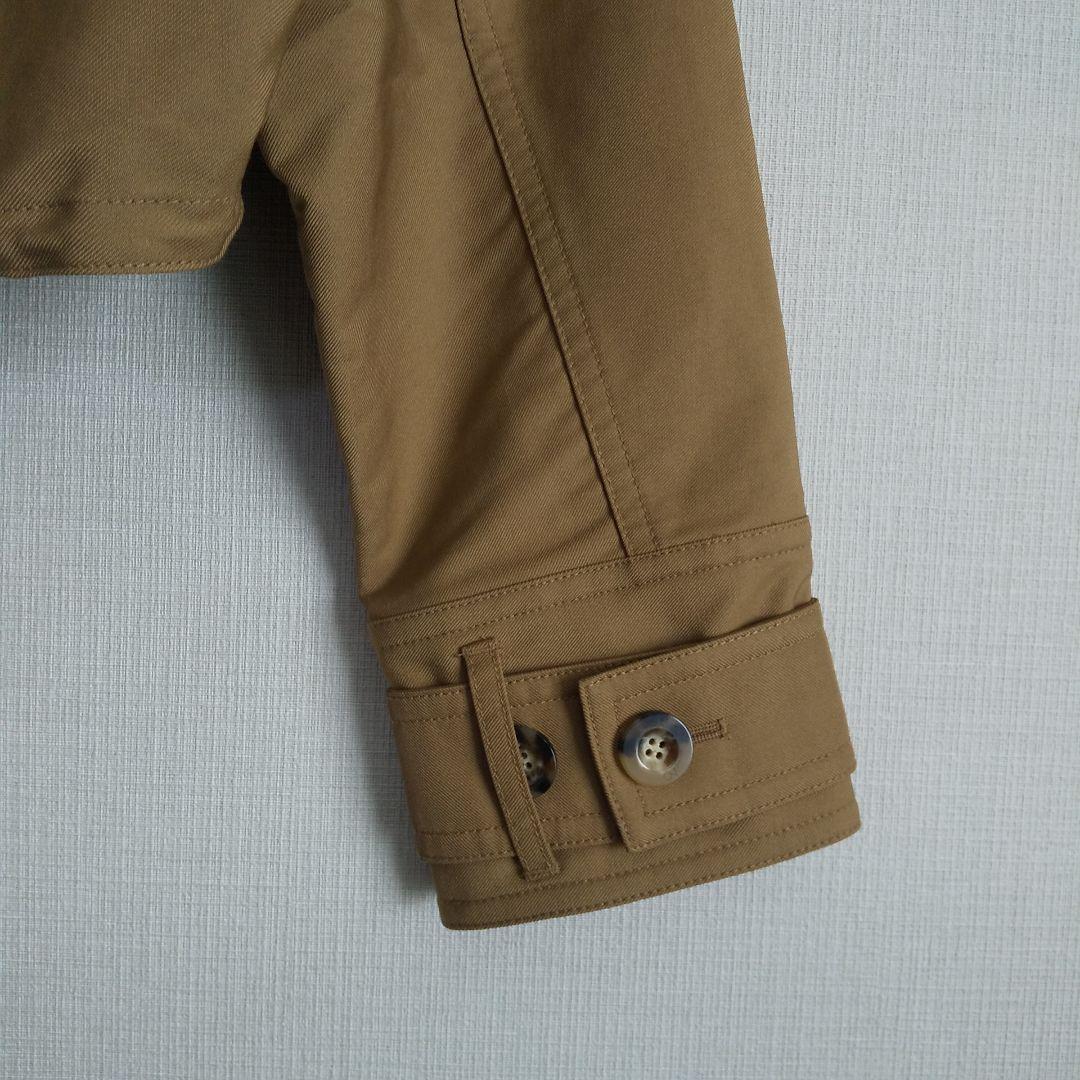 美品 UN3D アンスリード トレンチショートブルゾン ブラウン S ジャケット