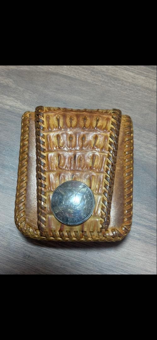 ALZUNI エキゾチックレザー　カスタムウォレット