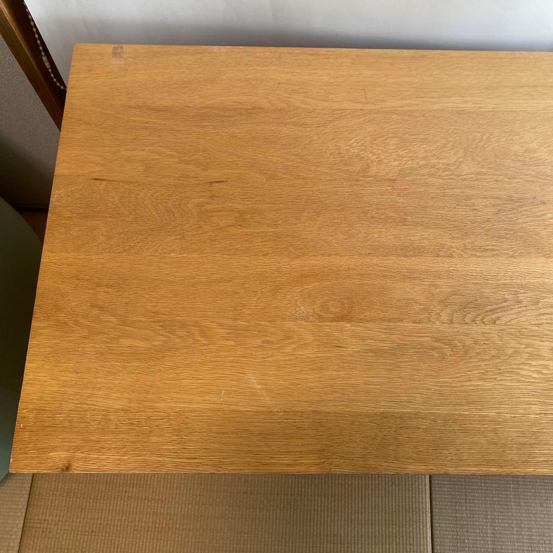 廃盤品　無印良品　MUJI コの字　デスク　無垢材デスク　テーブル　オーク材