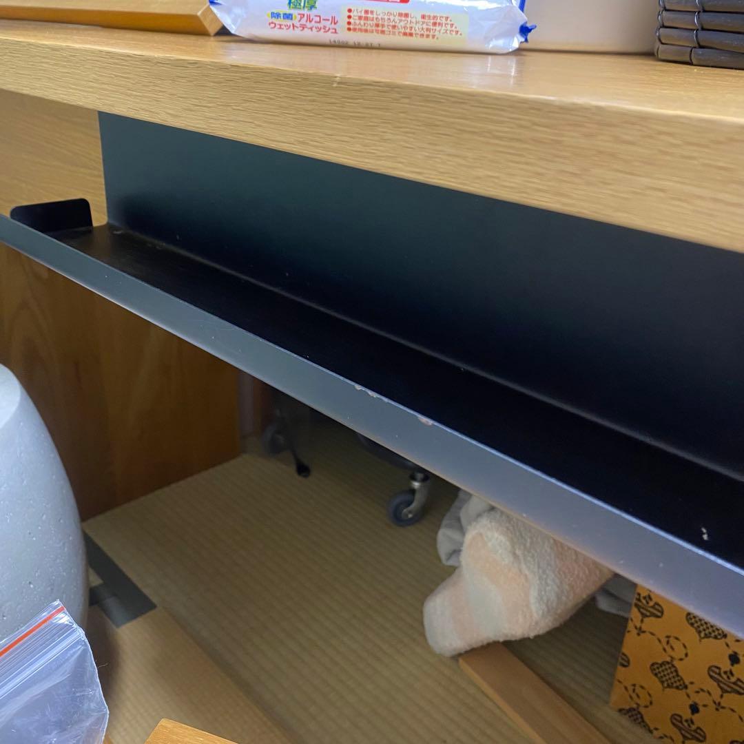 廃盤品　無印良品　MUJI コの字　デスク　無垢材デスク　テーブル　オーク材