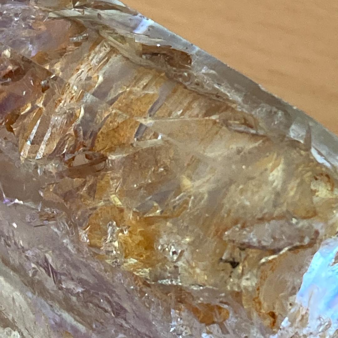 アメジスト 128g 紫水晶 六角柱 パワーストーン 天然石 鉱物 風水