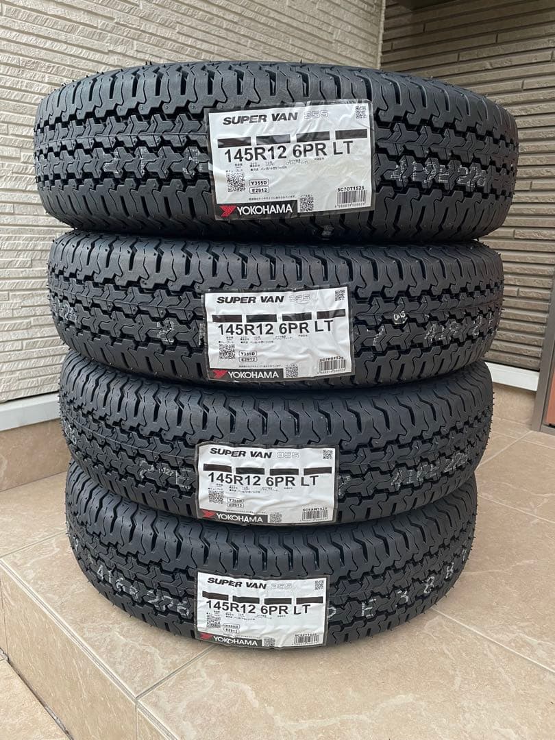 新品 YOKOHAMA SUPER VAN 355 145R12 6PR