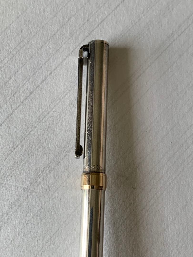 Tiffany & Co.スターリングシルバー 925 ボールペン 14Kリング