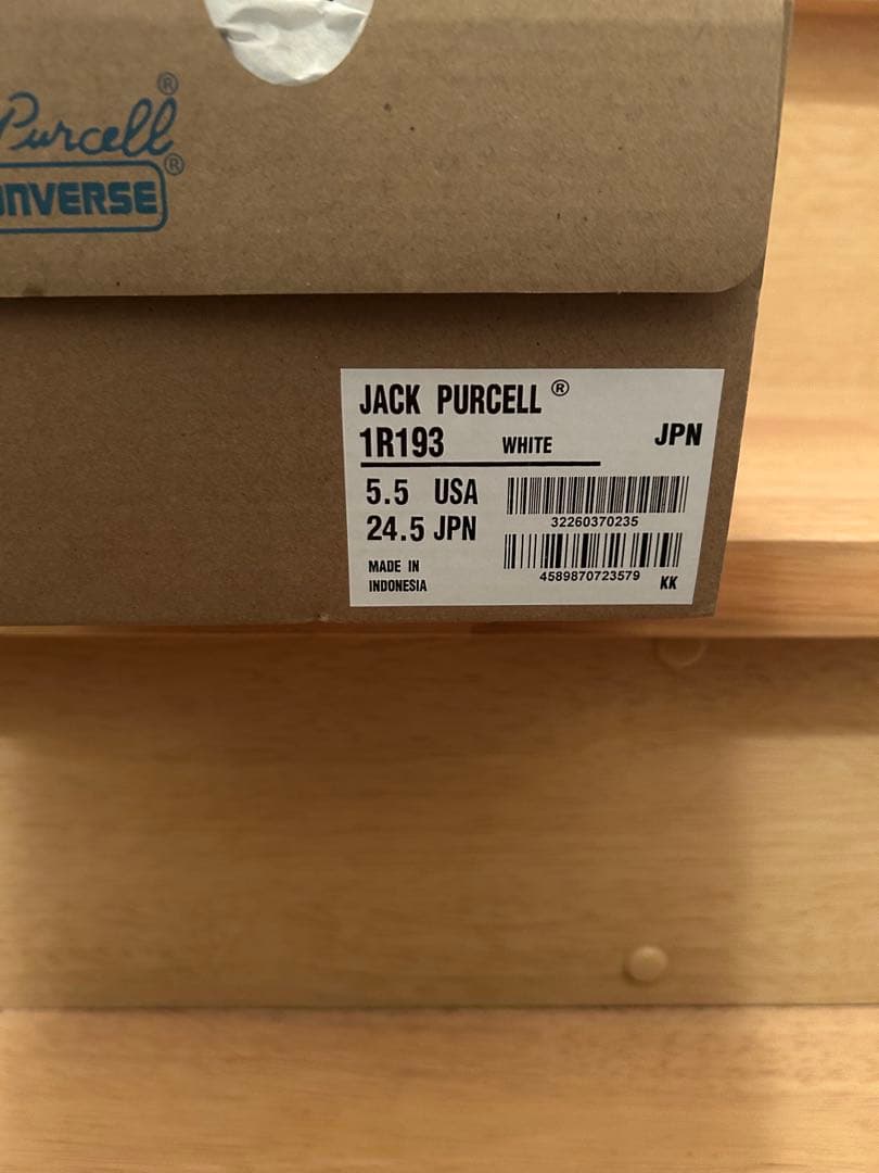 【新品未使用】CONVERSE JACK PURCELL ホワイト 24.5cm