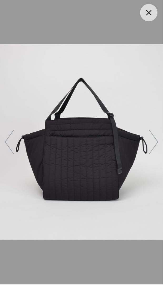 SOLPRESAキルティングトートマザーズバッグ ブラックMサイズ