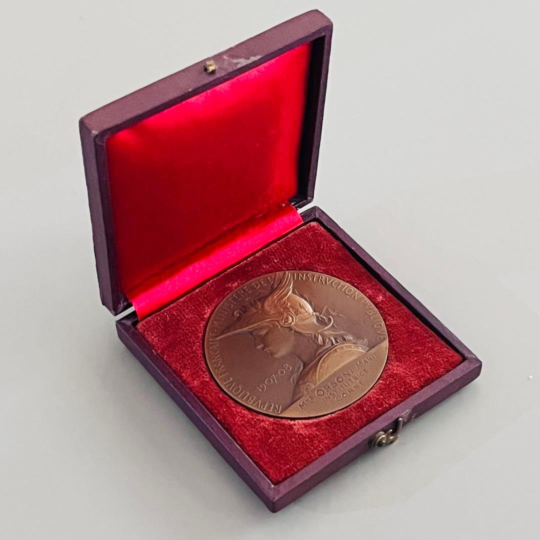 フランス共和国 教育省 銅メダル マリアンヌ1907-08年 オスカーロティ作品