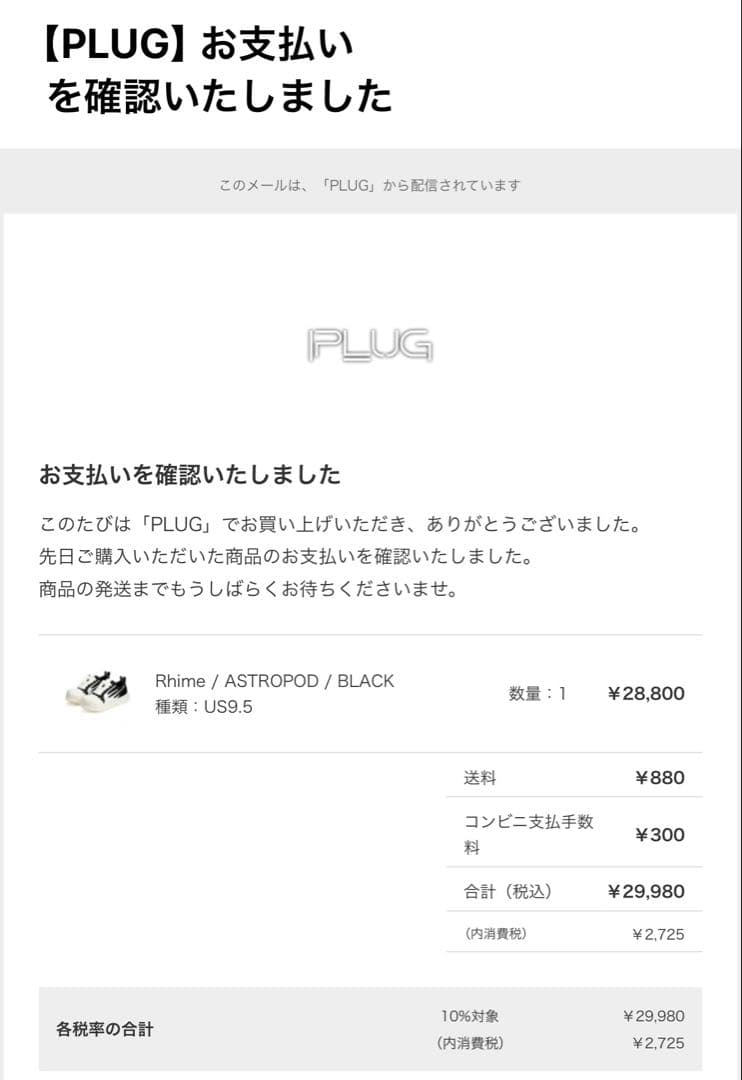 rhime スニーカー　PLAG USA 正規品