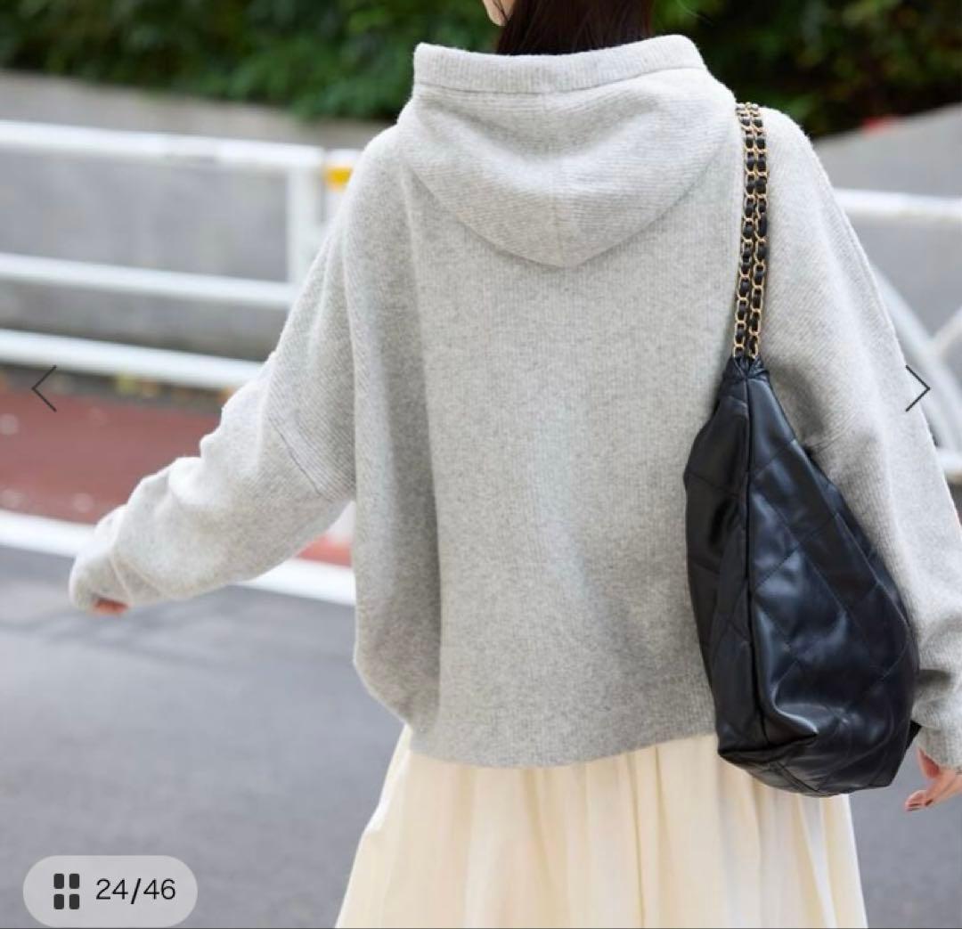 SLOBE IENA エアリーワイドシルエットフーディー