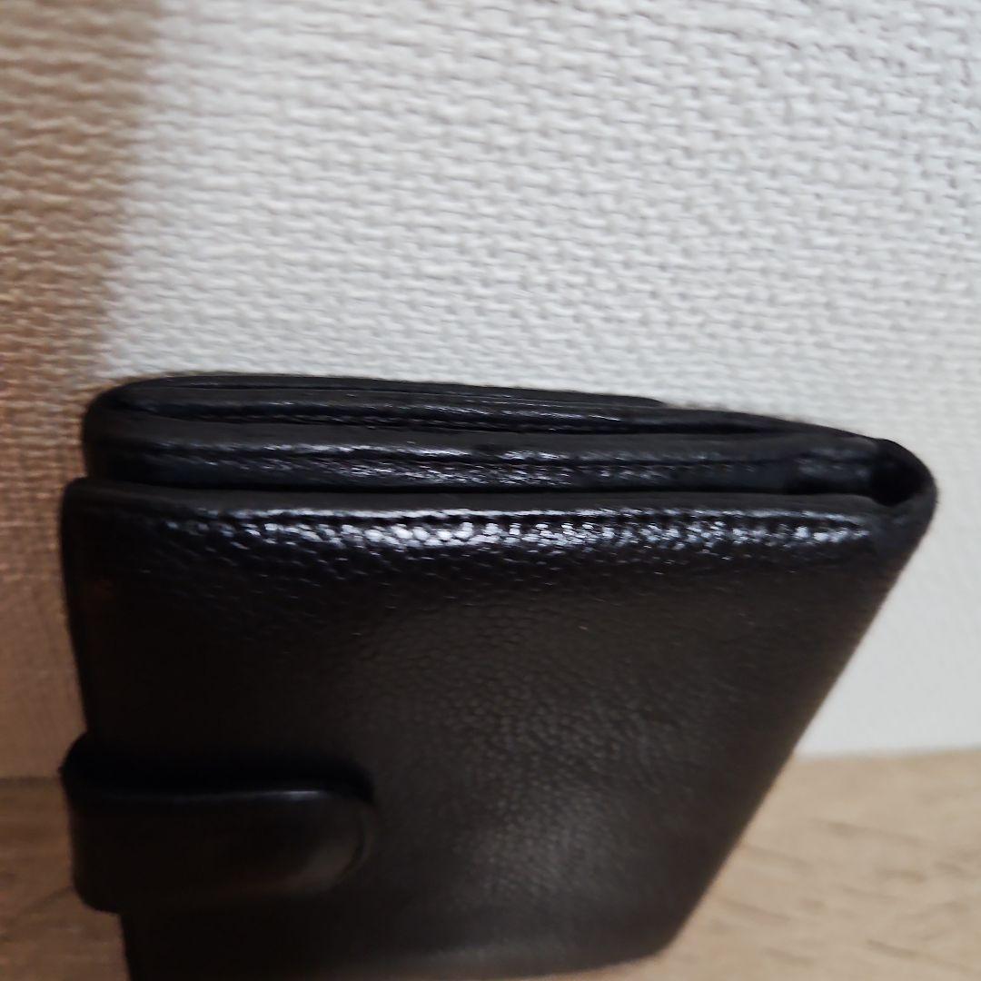 ★CHANEL ★美品★正規品★ブラック レザー 二つ折り財布