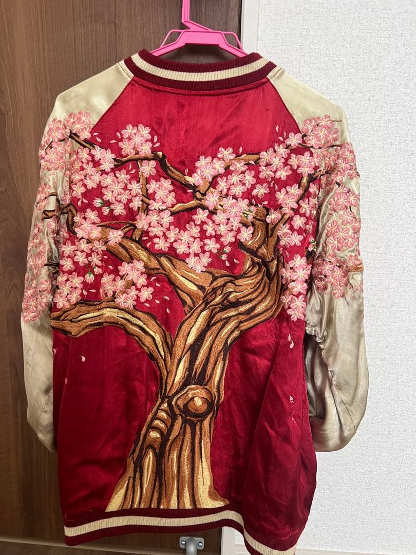 百花繚乱　スカジャン　桜刺繍