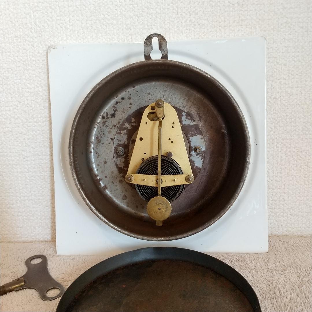 フランス製 掛け時計 ビンテージ アンティーク 振り子式