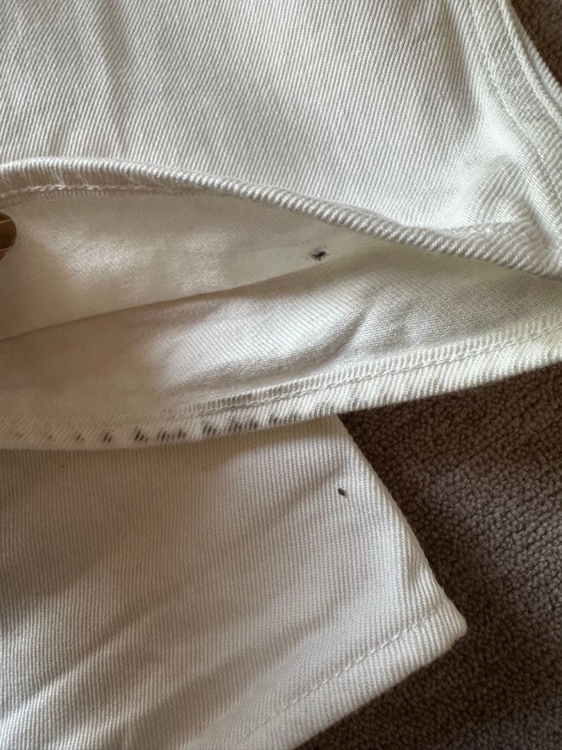 AURALEE ペイント加工 ストレートデニム