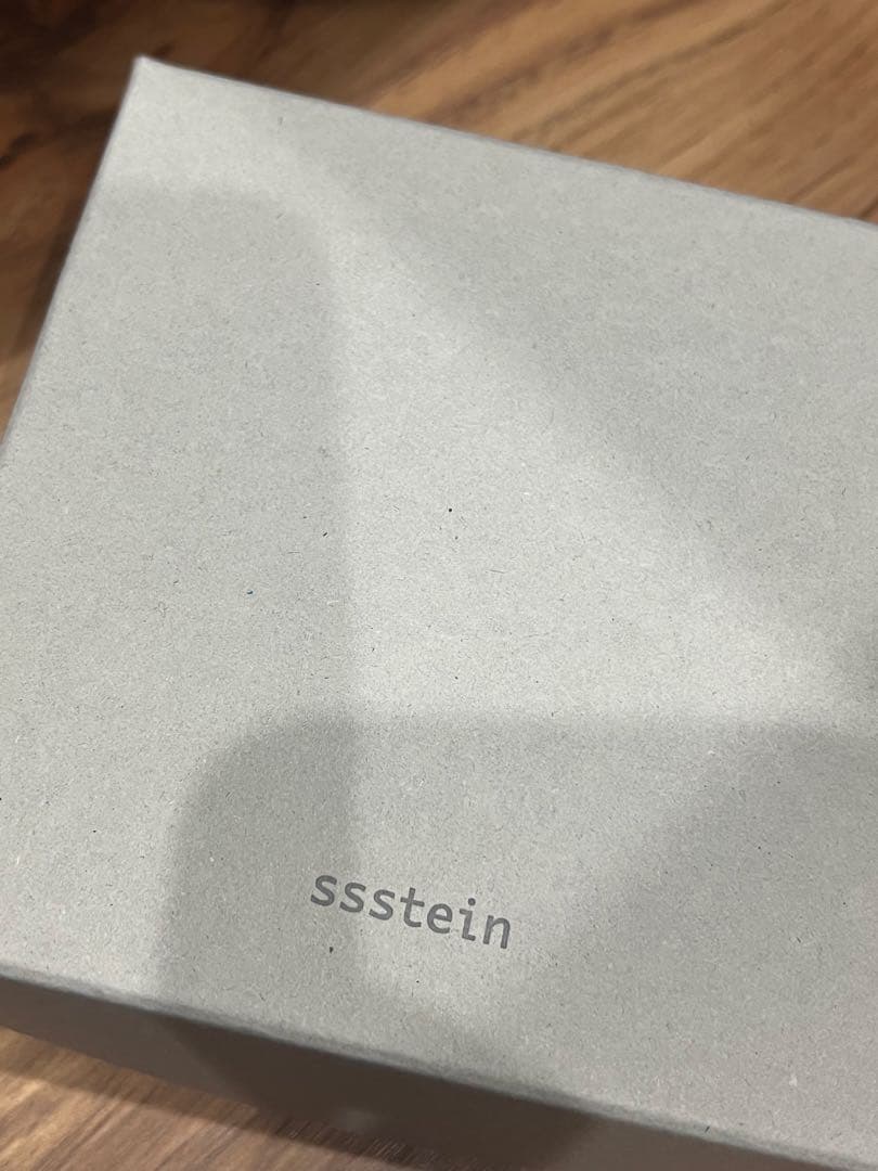 小物 ssstein LEATHER BELT DARKNAVY