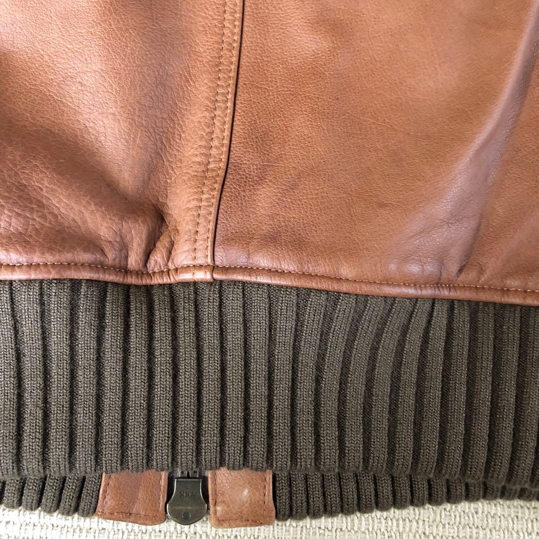 iNCERTUS UNITED ARROWS 牛革 レザージャケット ブルゾン