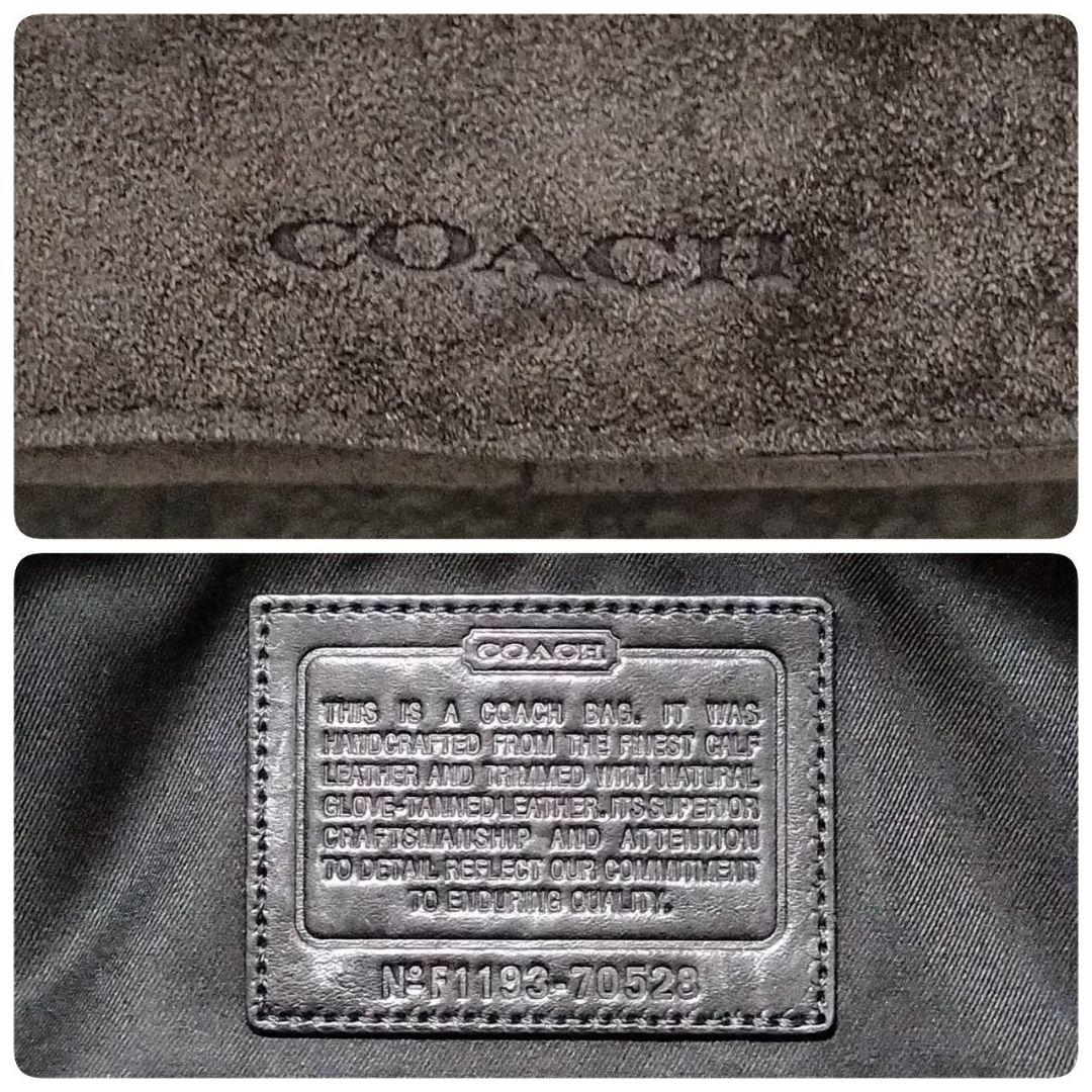 【美品】 コーチ メッセンジャーバッグ ブリーカー クーリエ スエード A4