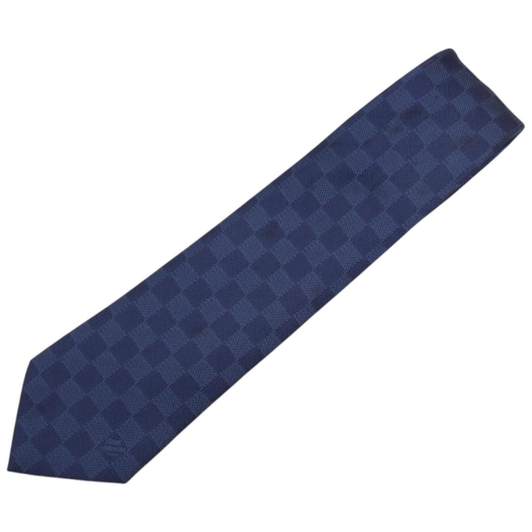 ルイヴィトン LOUIS VUITTON ダミエ柄シルクネクタイ