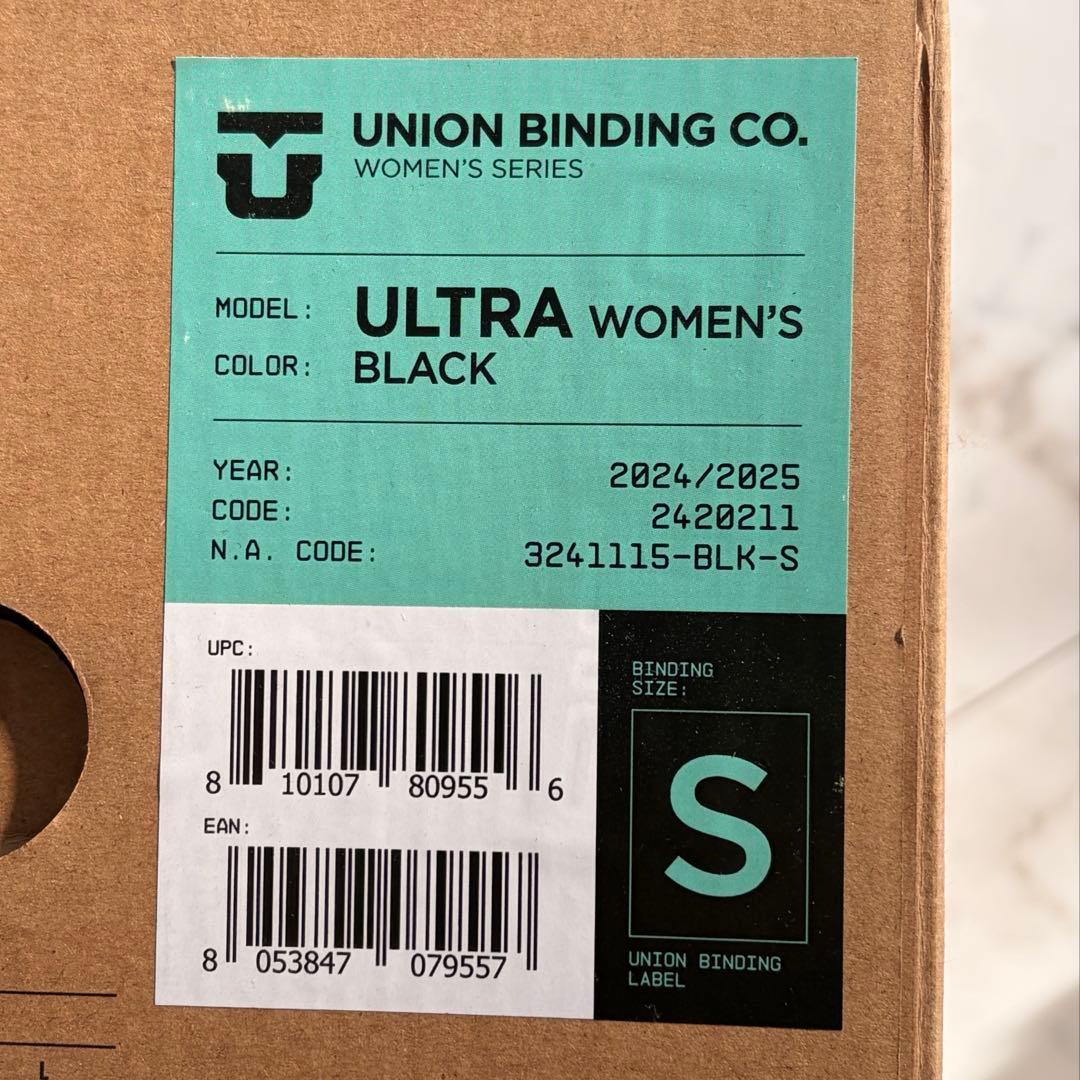 UNION スノーボード ビンディング ブラック
