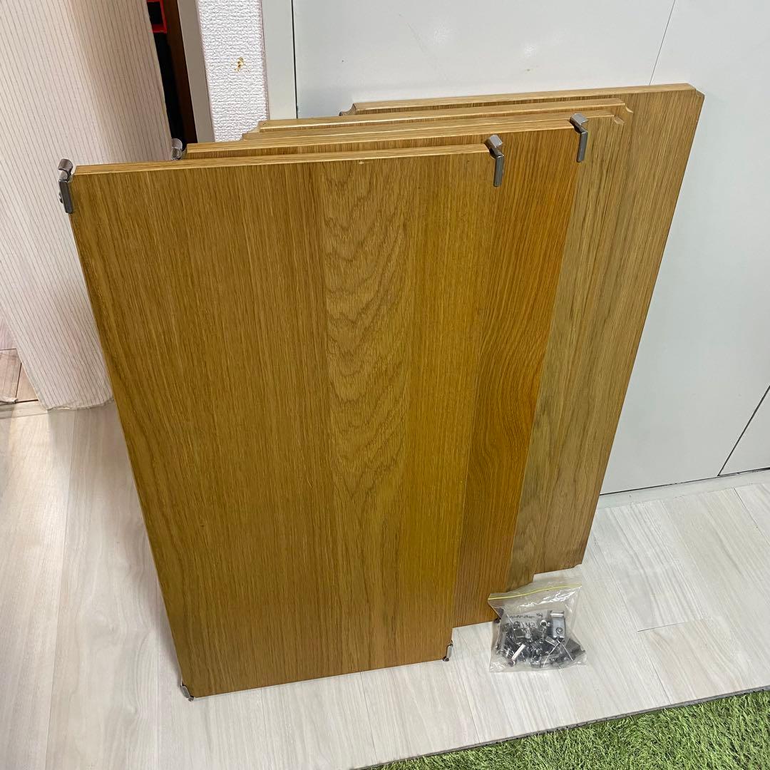 ① 5枚セット　無印良品　ステンレスユニットシェルフ　追加棚板