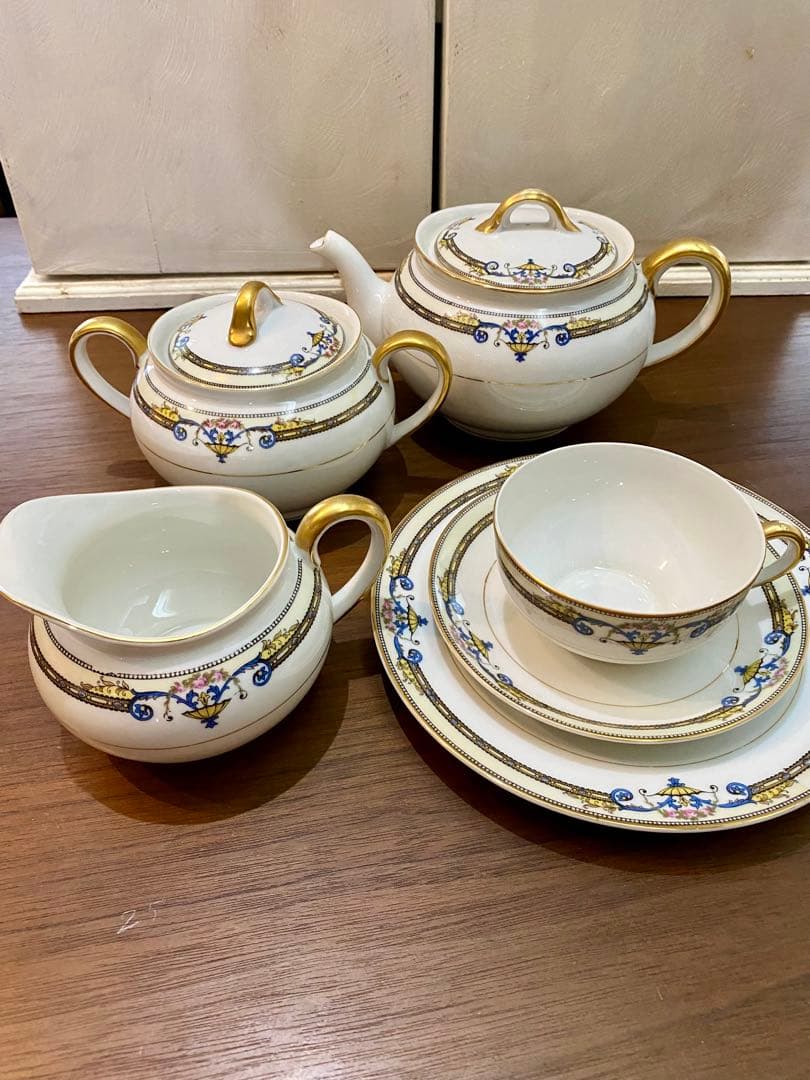 オールドノリタケ　AMISTON ティーセット