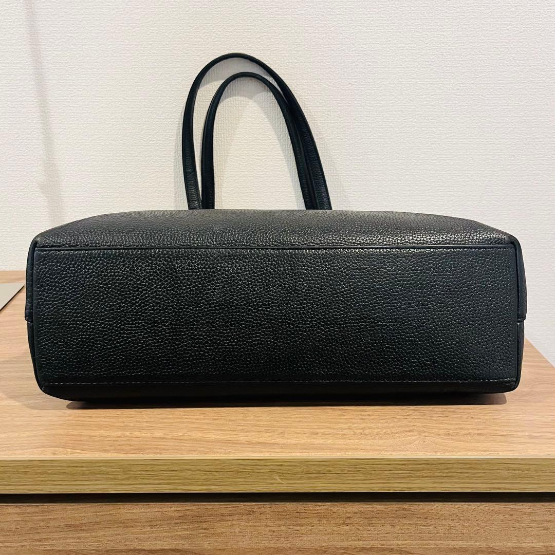 ハッシュタグ トートバッグ レザー 肩掛け A4可 ブラック