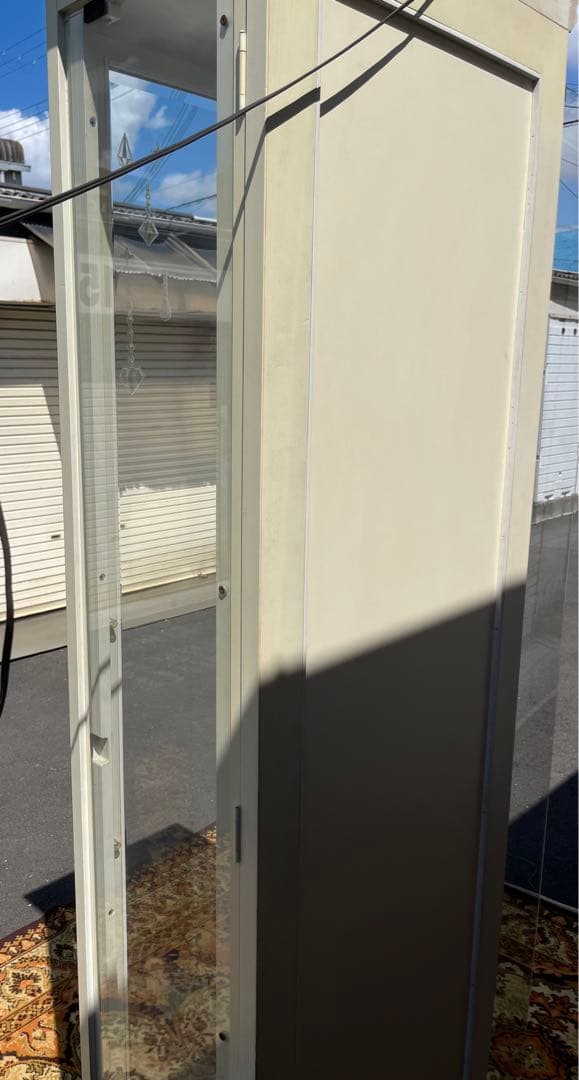 引き取り限定 姫系 キュリオケース ガラス 飾り棚 インテリア 白家具 ロココ調