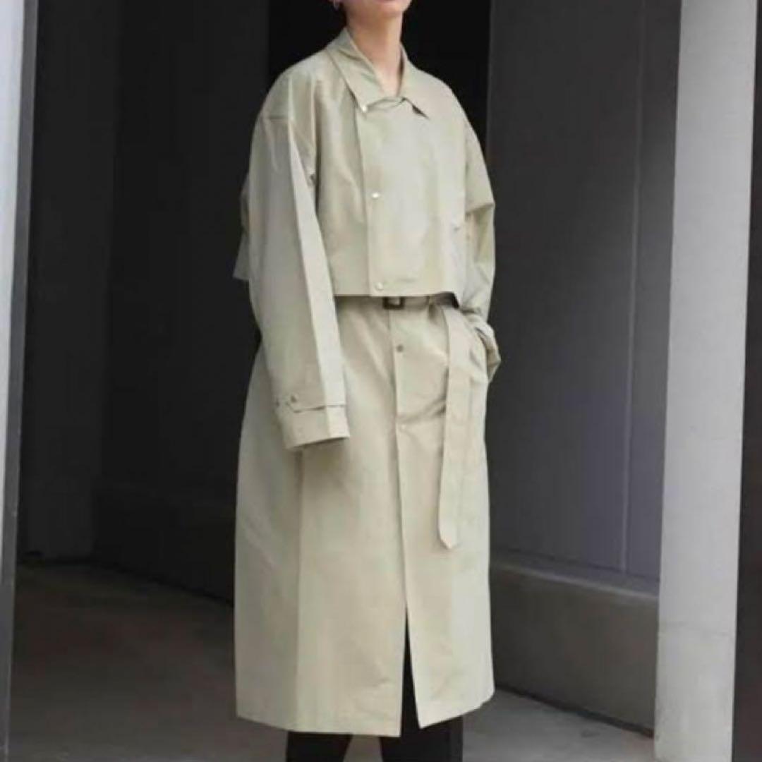 ✨良品✨YOKE DETACHABLE DUSTER COAT BEIGE M