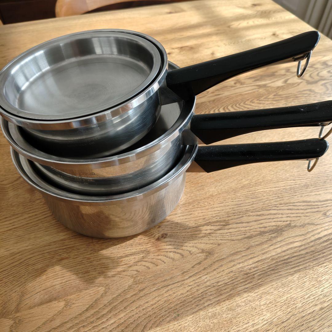 Amway アムウェイ ステンレス鍋 ソースパン 大中小セット
