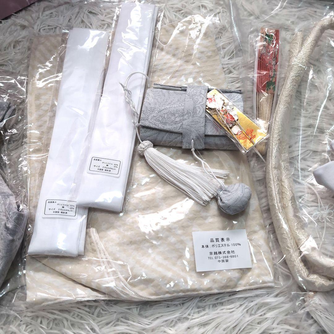 115〜125　15点初心者フルコーデ済み　七五三着物　7歳　女の子　白系セット