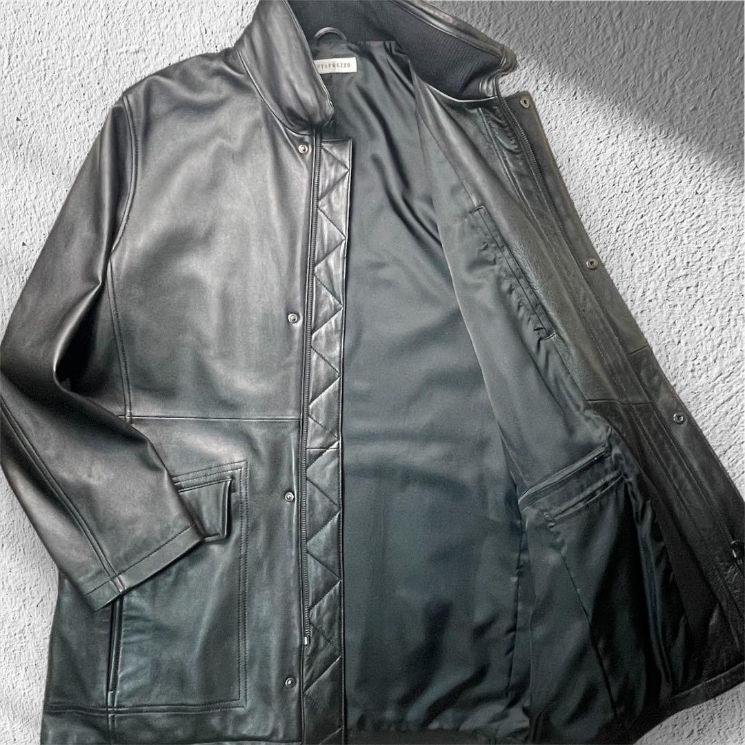 極美品 ダーバン DURBAN カーコート レザー 革 2way フード付