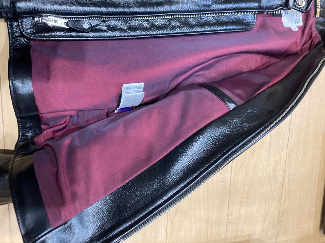 Schott 641XXH 馬革シングルライダース サイズ36 ブラック