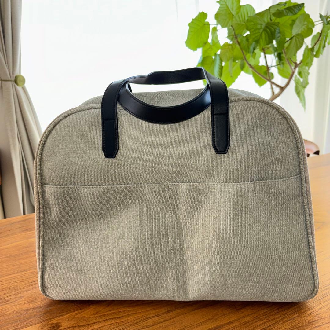 北欧暮らしの道具店　スーツケースみたいに使えるボストンバッグ（グレージュ）