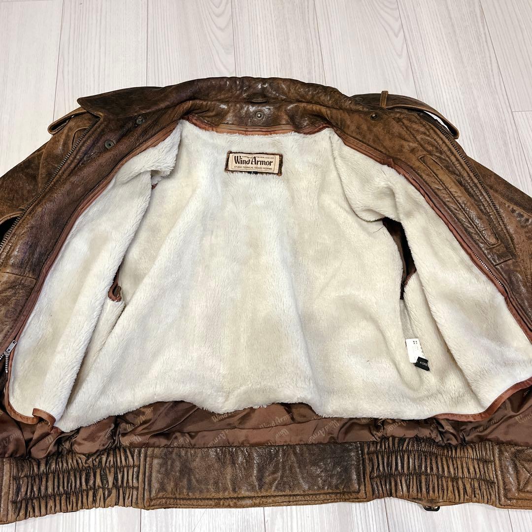 90s vintage Wind Armor 本革 フライトジャケット G-1