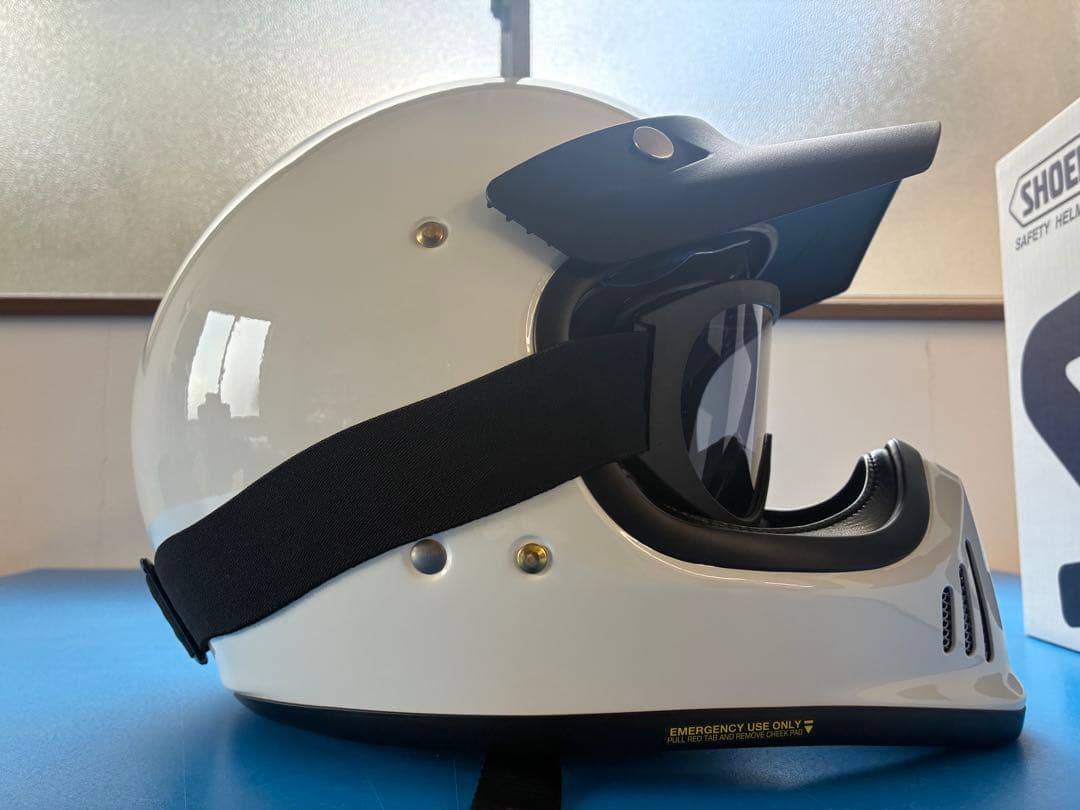 SHOEI EX-ZEROフルフェイスヘルメット ホワイト バイザー付き