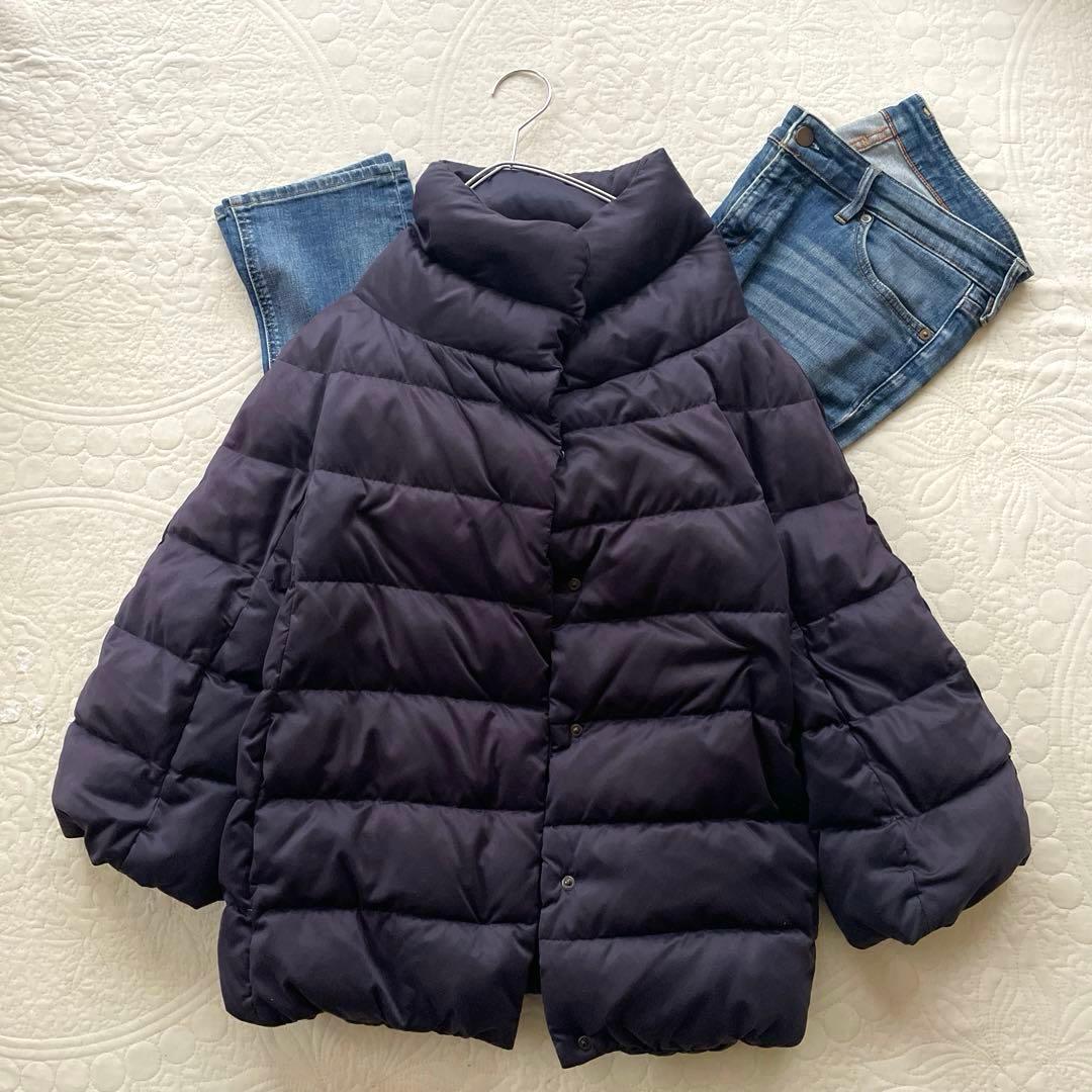 Theory スウェードタッチ　ショートダウン　スタンドボリュームカラー