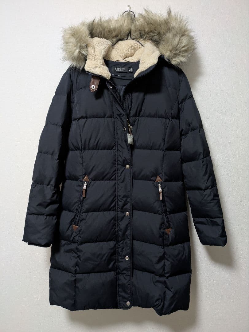 極美品 ローレン　ラルフローレン ロング ダウンコートフード付