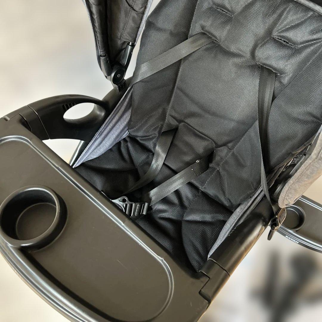 KATOJI カトージ 2人でゴーDX 2人乗りベビーカー レインカバー付