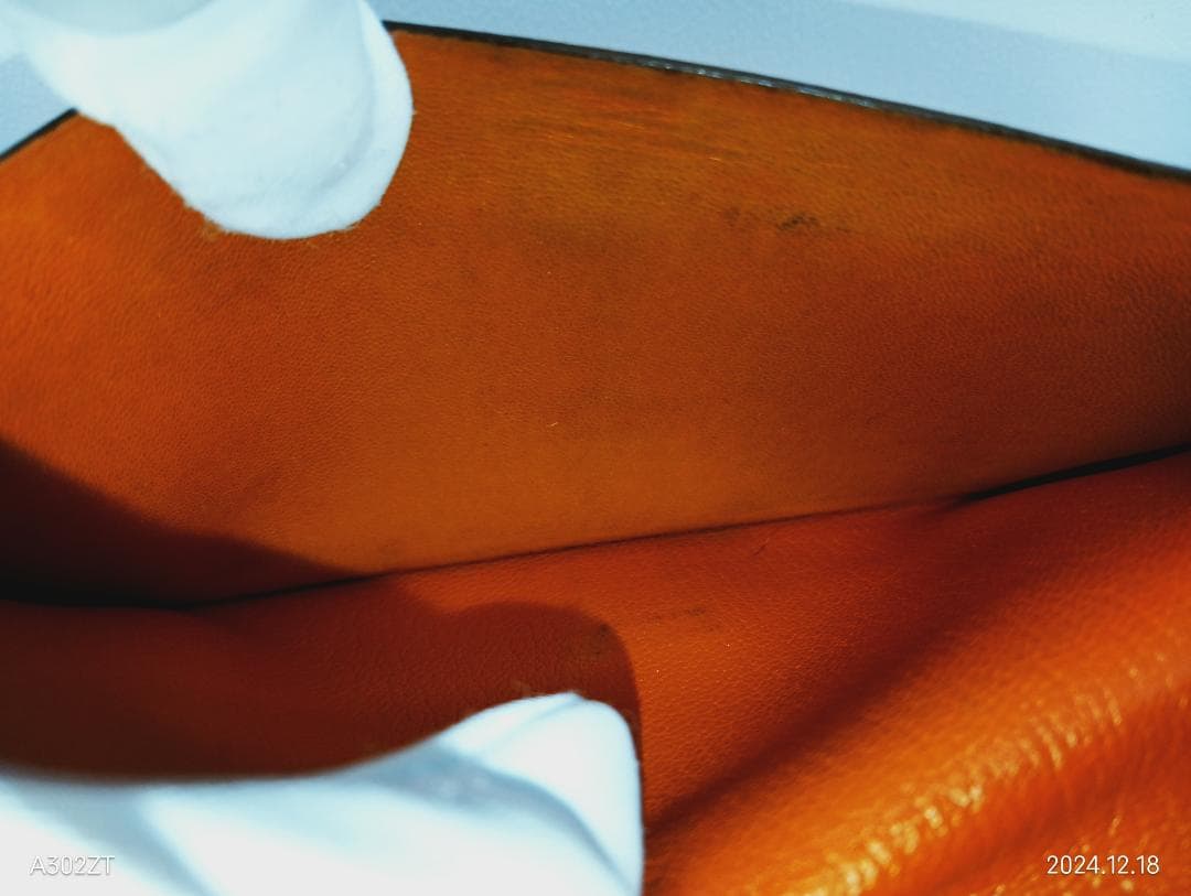 【capitalatipac】エルメス長財布 ベアン シェーブル オレンジ