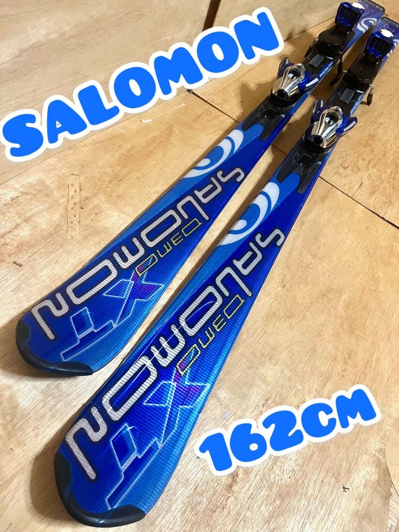 SALOMON スキーセット DEMO XT 162cm ストック付 送料無料！